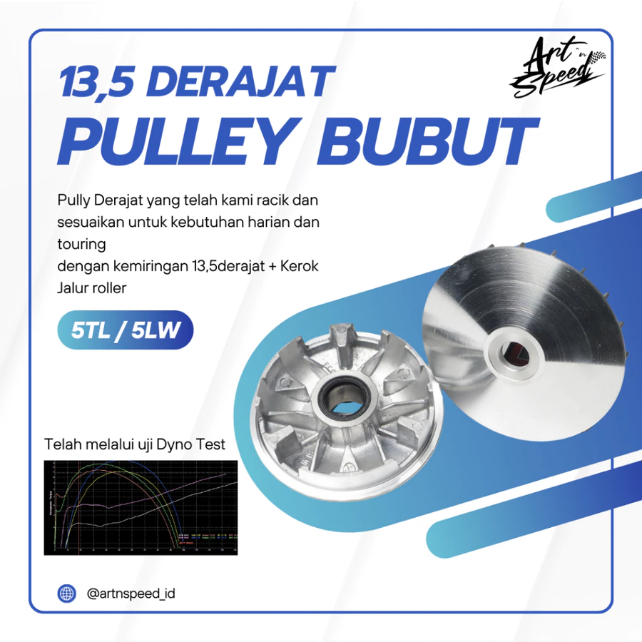 Pulley Set 13,5 Derajat Mio Karbu / Mio Smile - 5TL