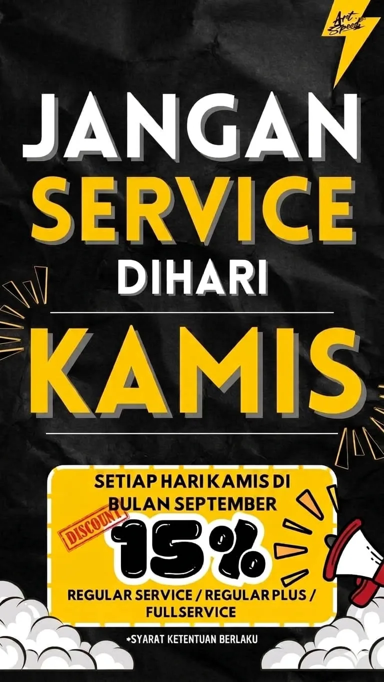 Jangan servis di hari Kamis